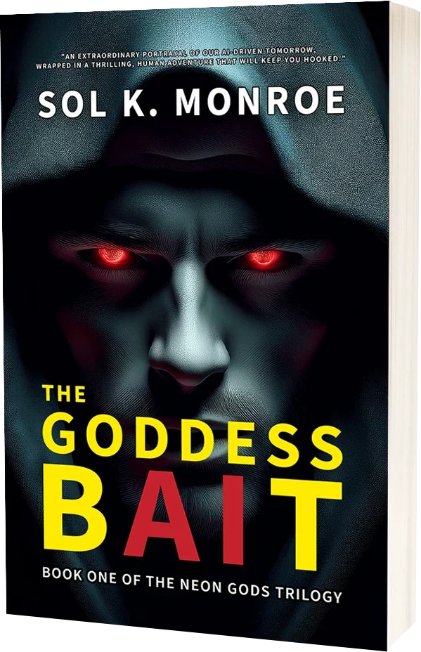 The Goddess Bait by Sol K. Monroe, Book One of the NEON GODS trilogy